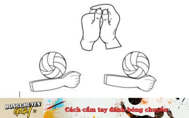 Cách cầm tay đánh bóng chuyền